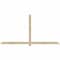 Ekena Millwork Eugene Rough Sawn Timber Gable Bracket, Douglas Fir, 108"W x 54"H x 2"D x 4"F, 12/12 Pitch GBW108X54X0204EUG00RDF - alternate 1